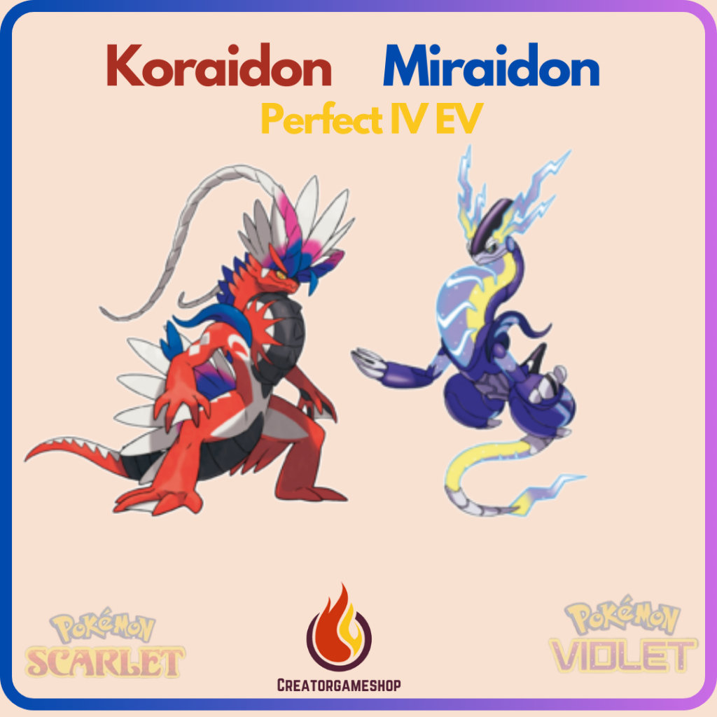 Koraidon // Miraidon Legendary Pokemon Scarlet and Violet