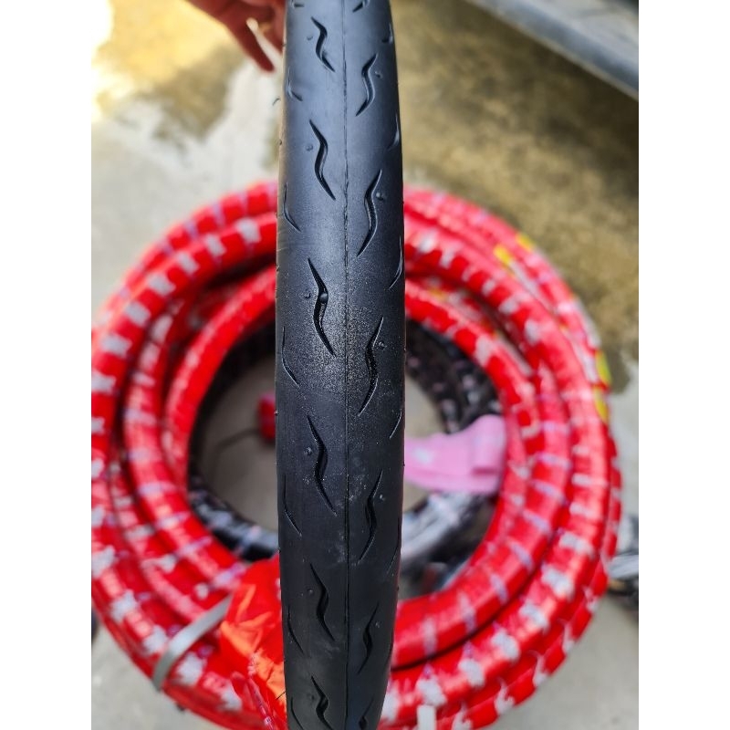 ยางหน้า Vee Rubber ยางแข่ง 45/90 พร้อมยางใน