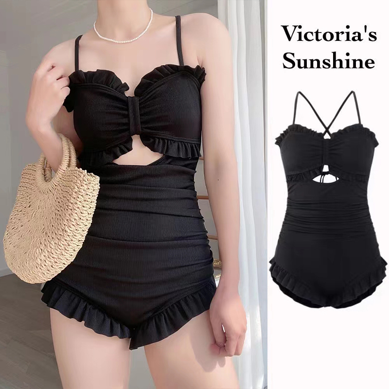 🇹🇭พร้อมส่งในไทย🇹🇭ชุดว่ายน้ำวันพีชผู้หญิง สไตล์เซ็กซี่ ชุดว่ายน้ําเอวสูง รุ่นใหม่ มีบราฟองน้ำ#0035