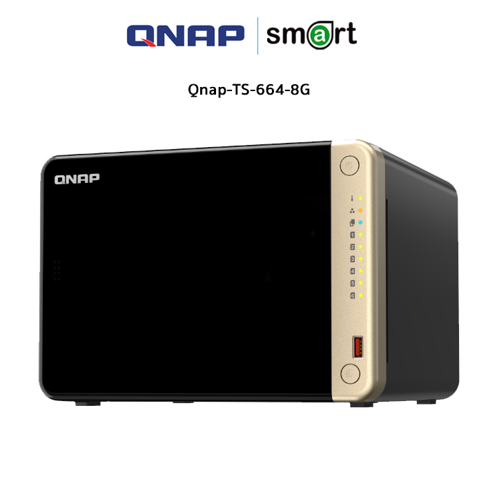 Qnap-TS-664-8G 6-Bay NAS with 2.5GbE / M.2 Slots