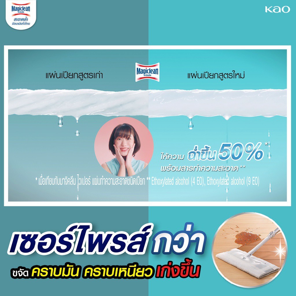 [แพ็ค4] Magiclean Wiper Wet Sheets Lilly 10 Sheets - 1