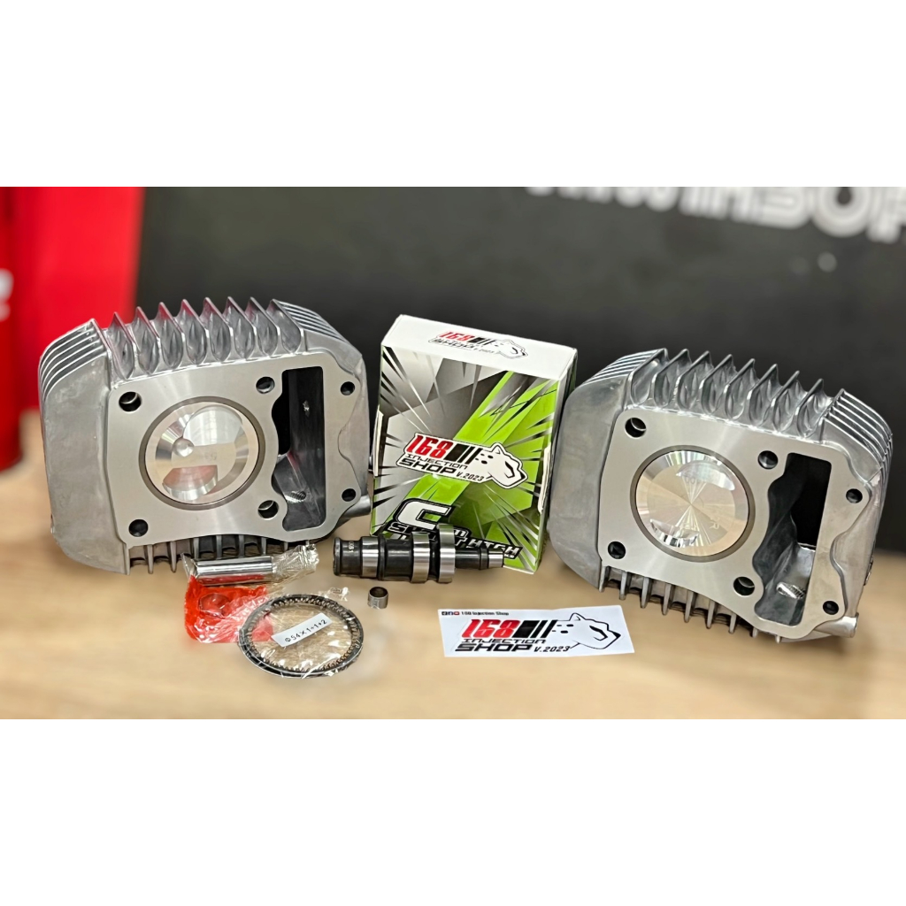 ชุดเสื้อลูกเวฟ125วาฬ/Msx (54)มิล มีหัวเรียบและหัวนูน+แคมแต่ง168 Shopแท้ ใส่125วาฬ/Led/Msx เสื้อสูบขั