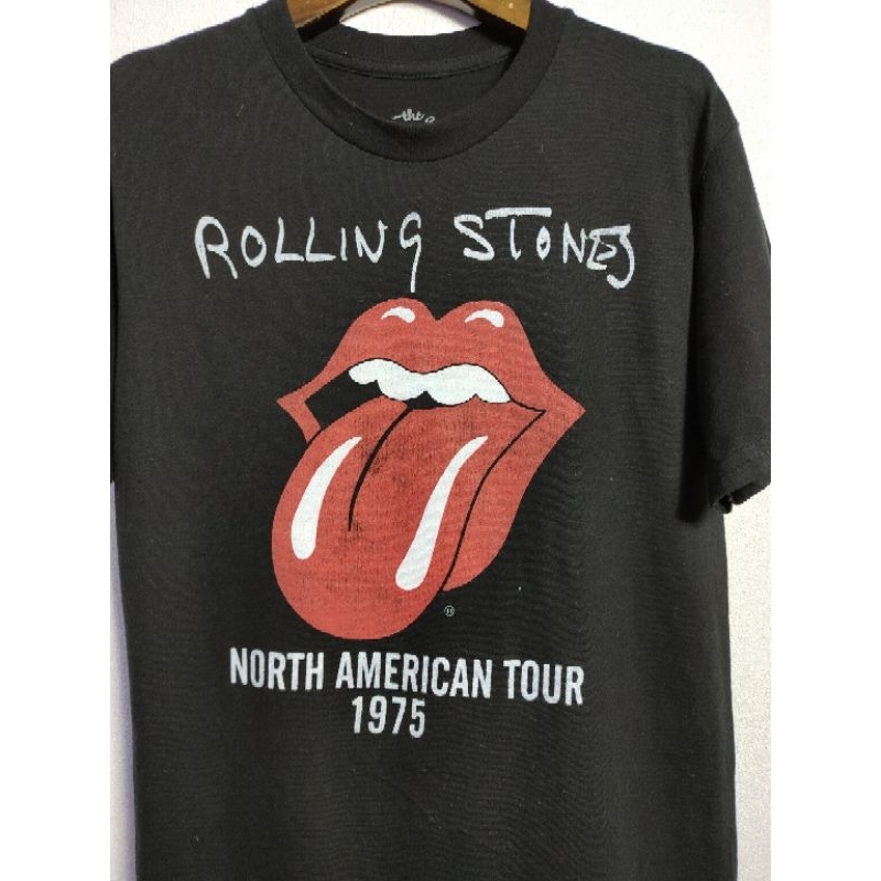เสื้อวง มือสอง Rolling Stones อก 36 ยาว 27