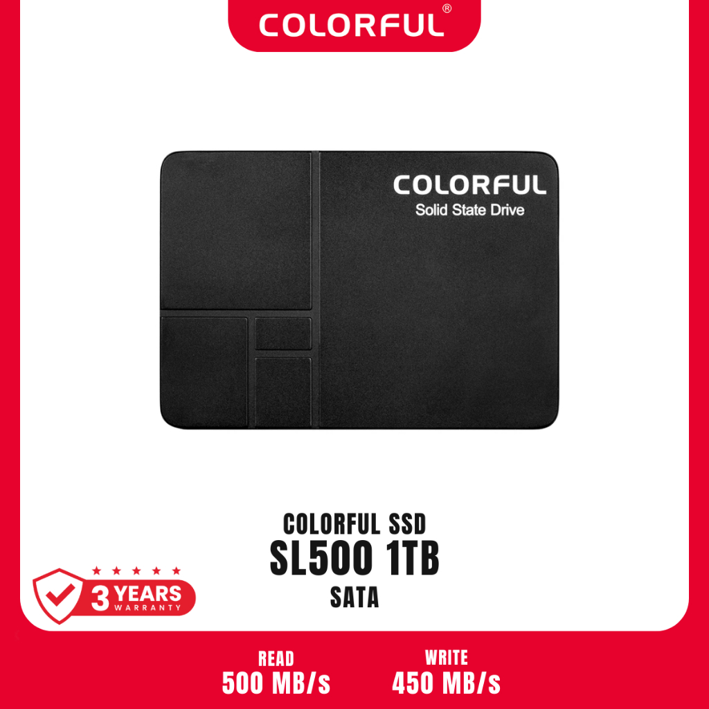 COLORFUL SSD รุ่น SL500 1 TB (500/450 MB/s) Warranty 3 years