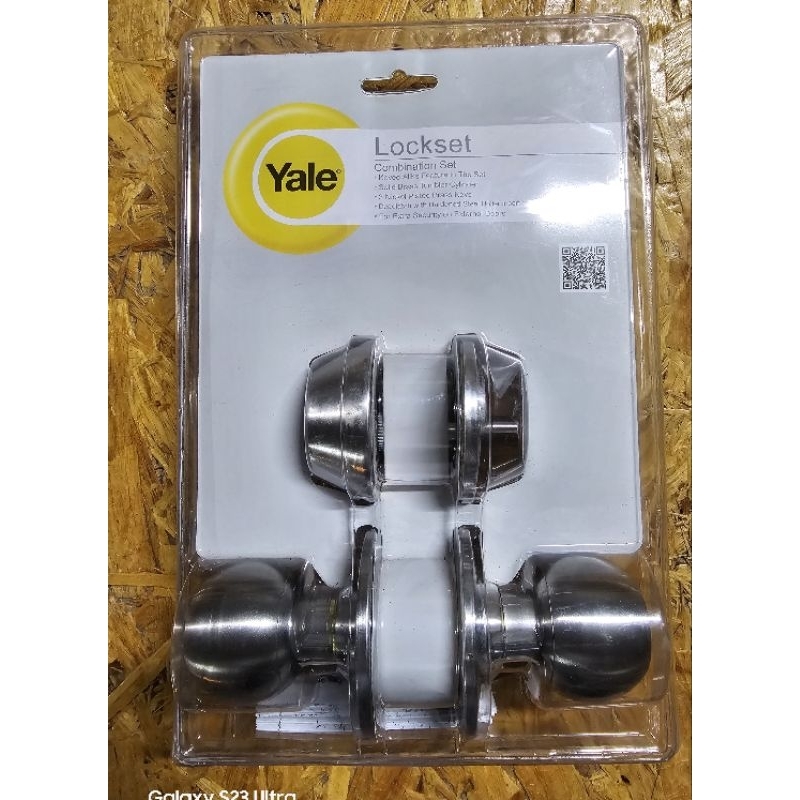 Yale ชุดลูกบิดประตู Yale CB-9217 US32D สแตนเลส