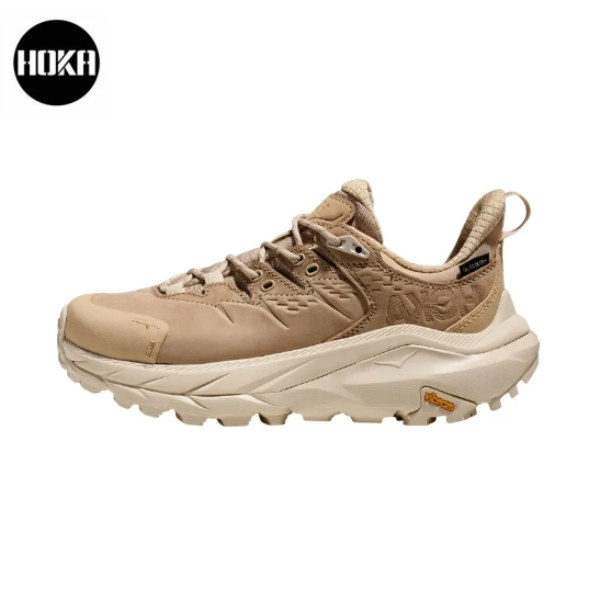 HOKA ONE ONE Kaha 2 Low GTX khaki Sports shoes ของแท้ 100 %  Running shoes style