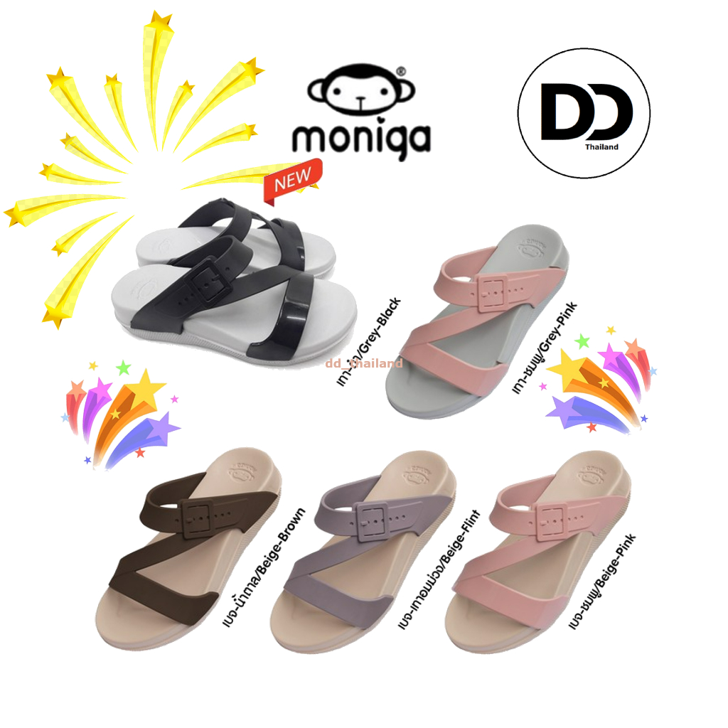 Monobo รุ่น Moniga 7 รองเท้าแตะโมโนโบ้ พื้นนุ่มใส่สบายกันน้ำ ทำความสะอาดง่าย