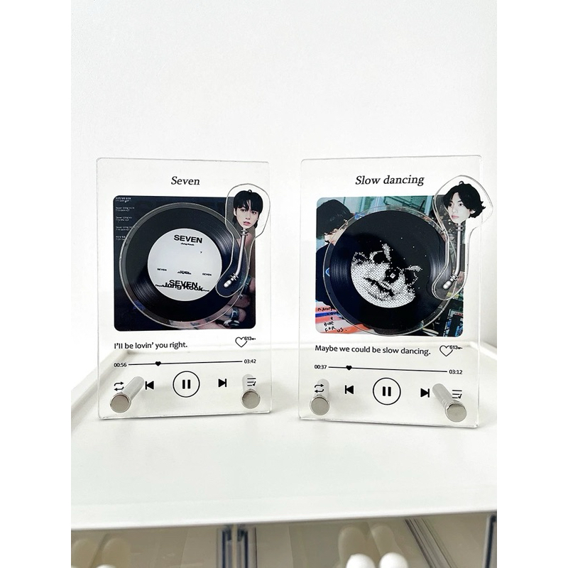 [พร้อมส่ง]‼️BTS แผ่นเสียงอะคริลิคหมุนได้ มี 7 ลาย(มาใหม่อีก 1 ลาย)