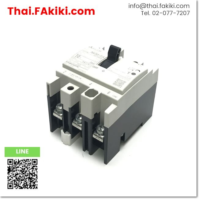 มือสองพร้อมส่ง, (C)Used, NV30-FA No Fuse breaker, เบรกเกอร์โนฟิวส์ สเปค 3P 10A, MITSUBISHI (66-005-0