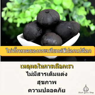 เป็นที่นิยมกระเทียมดำ ปอกหัวเดียว กระเทียมดำ ข้าวกระเทียมดำ กระเทียมดำ กระเทียมพร้อมรับประทาน 500g บาร์เรล