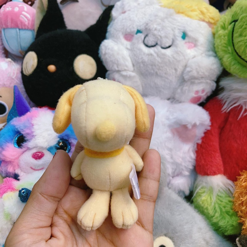 พวงกุญแจตุ๊กตาสนูปปี้ งานสีแปลก พวงกุญแจห้อยกระเป๋าน่ารัก snoopy keychain