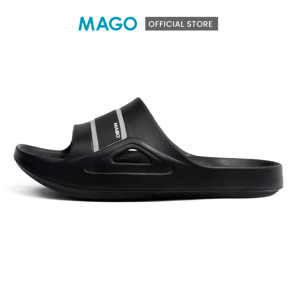 MAGO FOOTWEAR " WAVE Slide " ( ดำ ) รองเท้าสุขภาพ