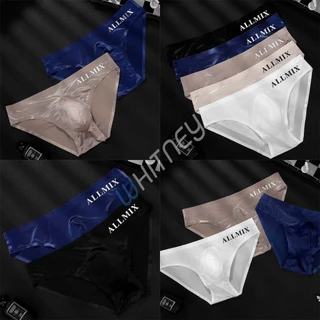 กางเกงในผู้ชาย ซีทรู มีเป้า ไร้ขอบ ALLMIX สุด sexy ผ้า Nylon(EUM7)