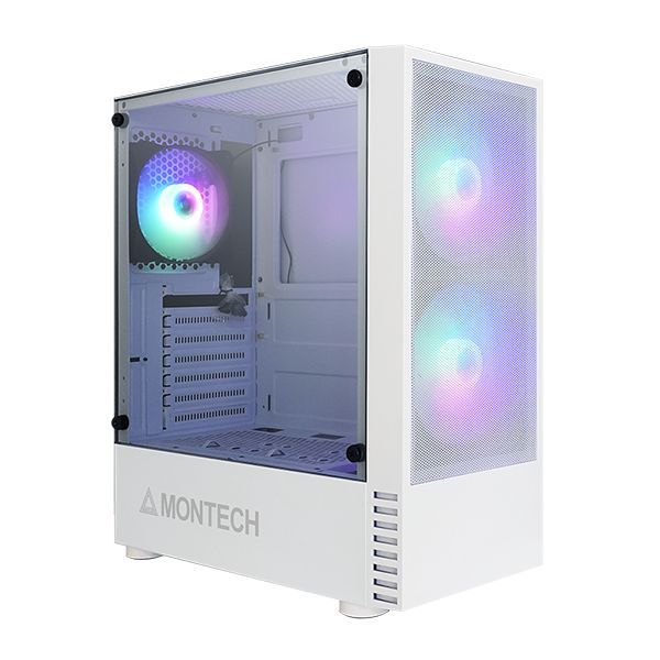 CASE MONTECH X2 MESH RGB WHITE