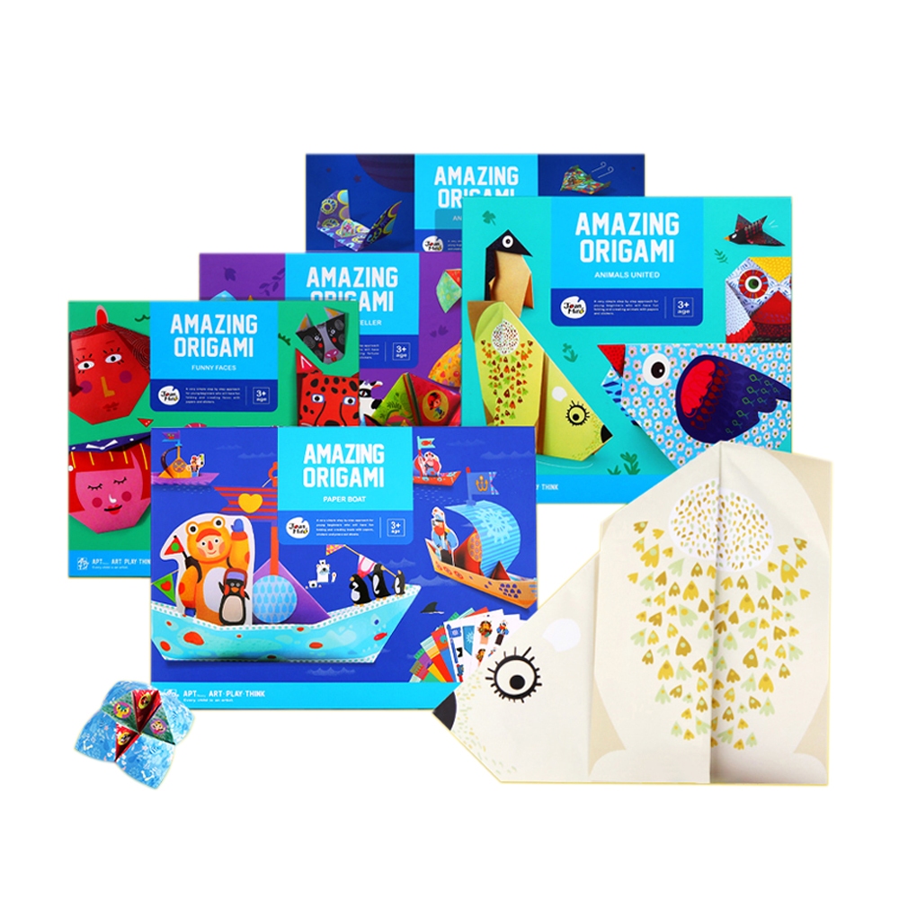 Jarmelo (Joan Miro) กระดาษโอริกามิ กิจกรรมพับกระดาษ Amazing Origami Series ของเล่นเด็ก 2-3 ขวบขึ้นไป - รูปที่ 7