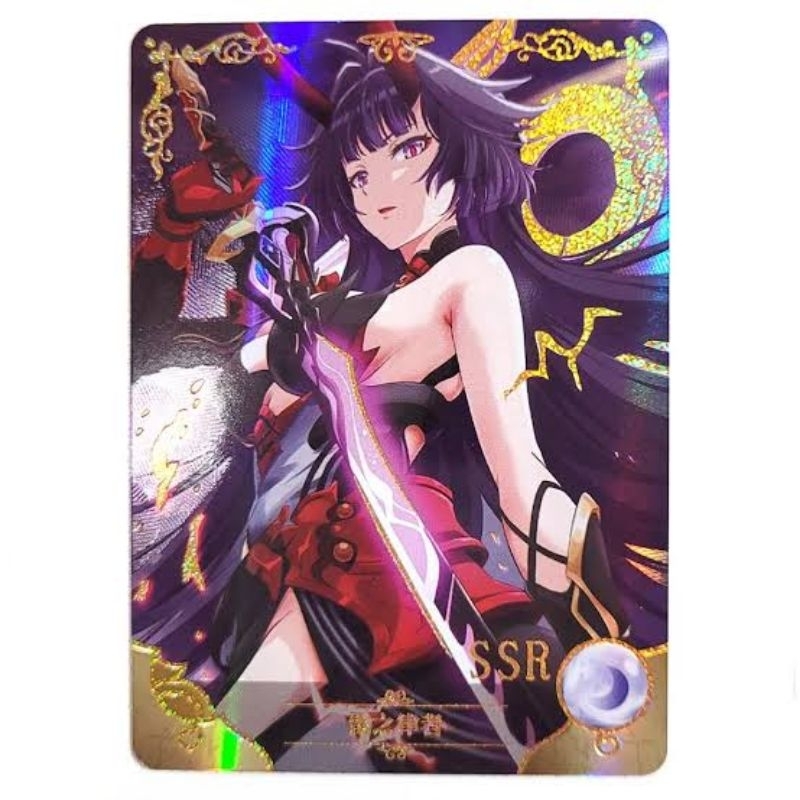 การ์ดหายาก  Goddess Story Doujin Holo Foil SSR Card - Honkai Impact Raiden Mei