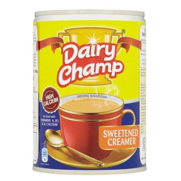 ครีมเทียมข้นหวานมาเลย์ Dairy Champ ขนาด 1 กระป๋อง 500g