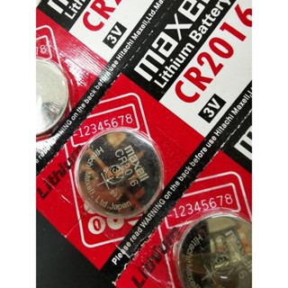 2016 ถ่านรีโมทรถ ถ่านนาฬิกา Maxell ถ่านกระดุม CR2016 - 3V Li…