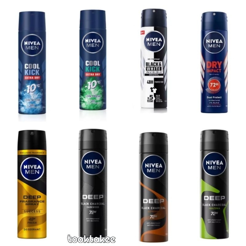 NIVEA (ไม่บวกค่าส่งเพิ่ม) นีเวีย เมน สเปรย์นีเวีย สเปรย์ระงับกลิ่นกาย สำหรับผู้ชาย กลิ่นหอม ไม่ทิ้งคราบ150มล.