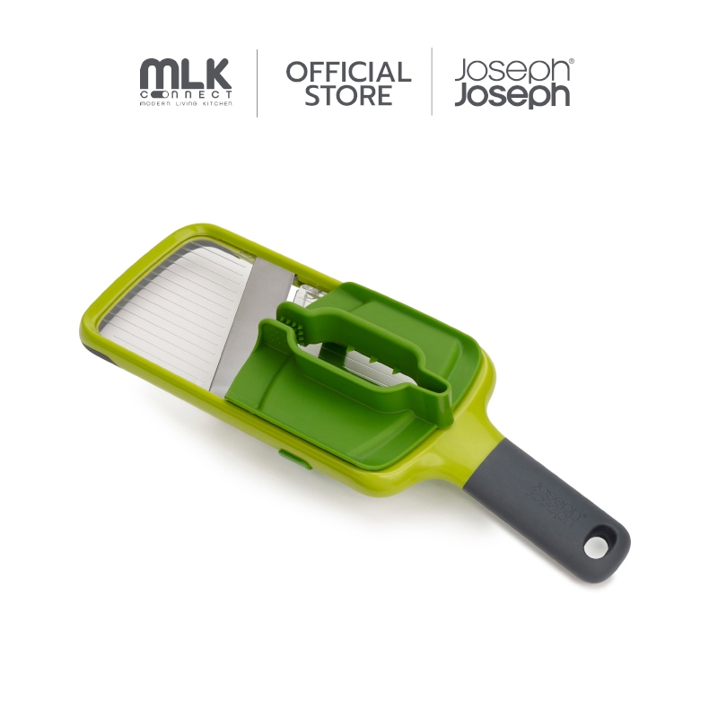 Joseph Joseph อุปกรณ์สไลด์ผักและผลไม้แบบ 3 in 1 พร้อมที่จับสำหรับสไลด์ รุ่น Multi-Grip สีเขียว N20141
