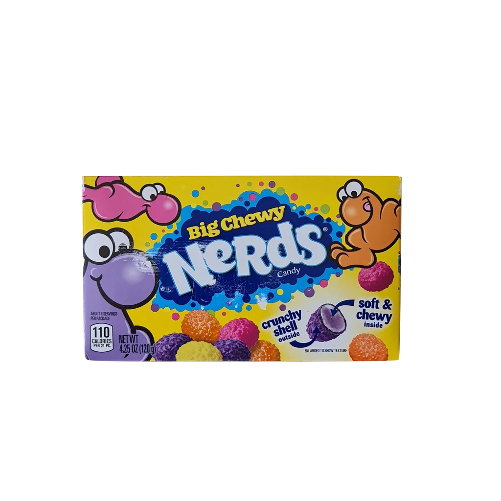 Nerds Big Chewy Candy Crunchy & Soft Chewy รสผลไม้รวม 4 ชนิด น้ำหนัก 120 กรัม BBF.04/2025