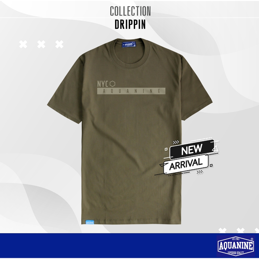 AQUANINE เสื้อยืดผู้ชาย เสื้อยืดผู้หญิง รุ่น DRIPPIN มินิมอล สตรีท ลิขสิทธิ์แท้ - รูปที่ 7