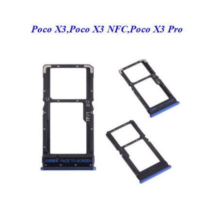 ถาดใส่ซิมการ์ด Poco X3,Poco X3 NFC, Poco X3 Pro,M2102J20SG