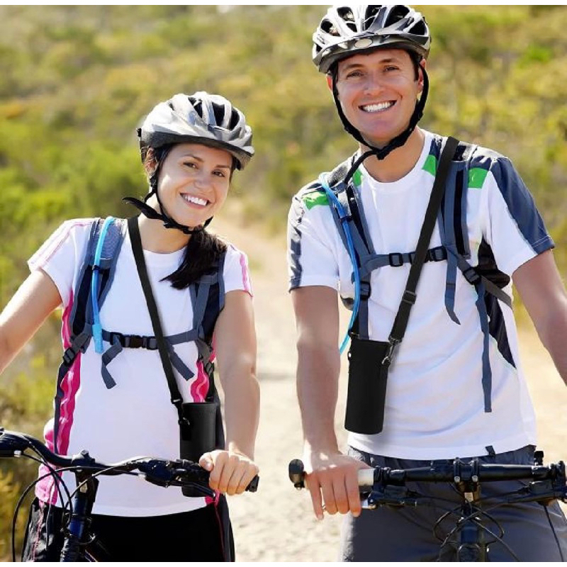 กระเป๋า+สายสะพาย สำหรับใส่ขวดน้ำใหญ่ 18Oz, 36Oz, 64Oz