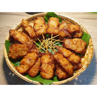 หมูทอดเสียบไม้ มี2ขนาด (ไม้ใหญ่55ไม้/ไม้เล็ก110ไม้) 🐷🔥 เหมาค่าส่ง ฟรีกล่องโฟม!! ทุกจังหวัดทั่วไทย🎉