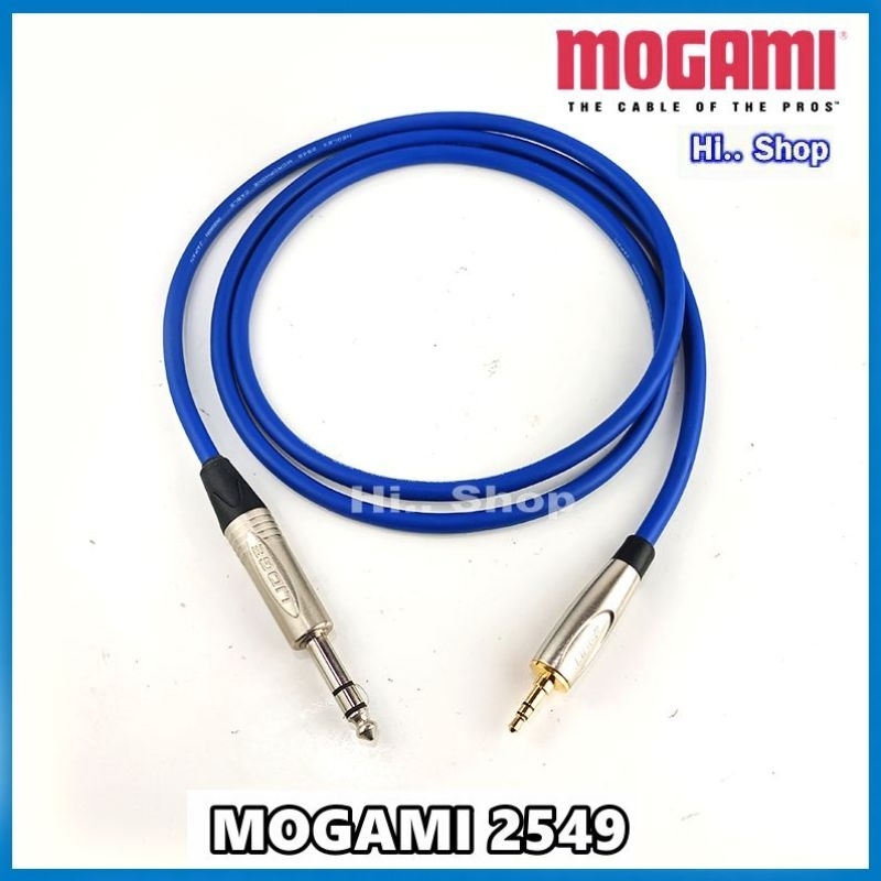 MOGAMI 2549 สายบาลานซ์(สเตอริโอ) TRS3.5 TO TRS6.35 แจ็ค LIDGE (แท้)