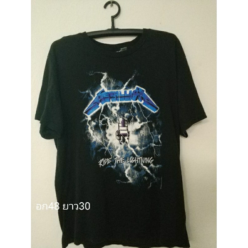 เสื้อวงmetallica ลิขสิทธิ์แท้ป้ายและตอกปี2017