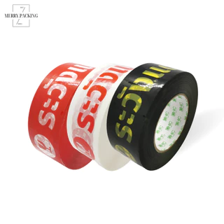 (1แพ็ค/6ม้วน/200หลา) เทประวังแตก 2 นิ้ว 200 หลา 45 ไมครอน OPP fragile tape สำหรับปิดกล่อง