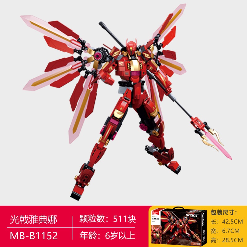 ProudNada Toys ตัวต่อ หุ่นยนต์ SLUBAN ROBOT 542 PCS M38-B1153