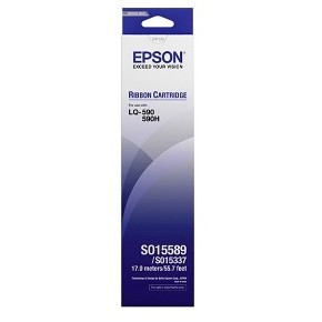 ผ้าหมึก EPSON S015589 LQ-590 LQ-590II ประกัน EPSON