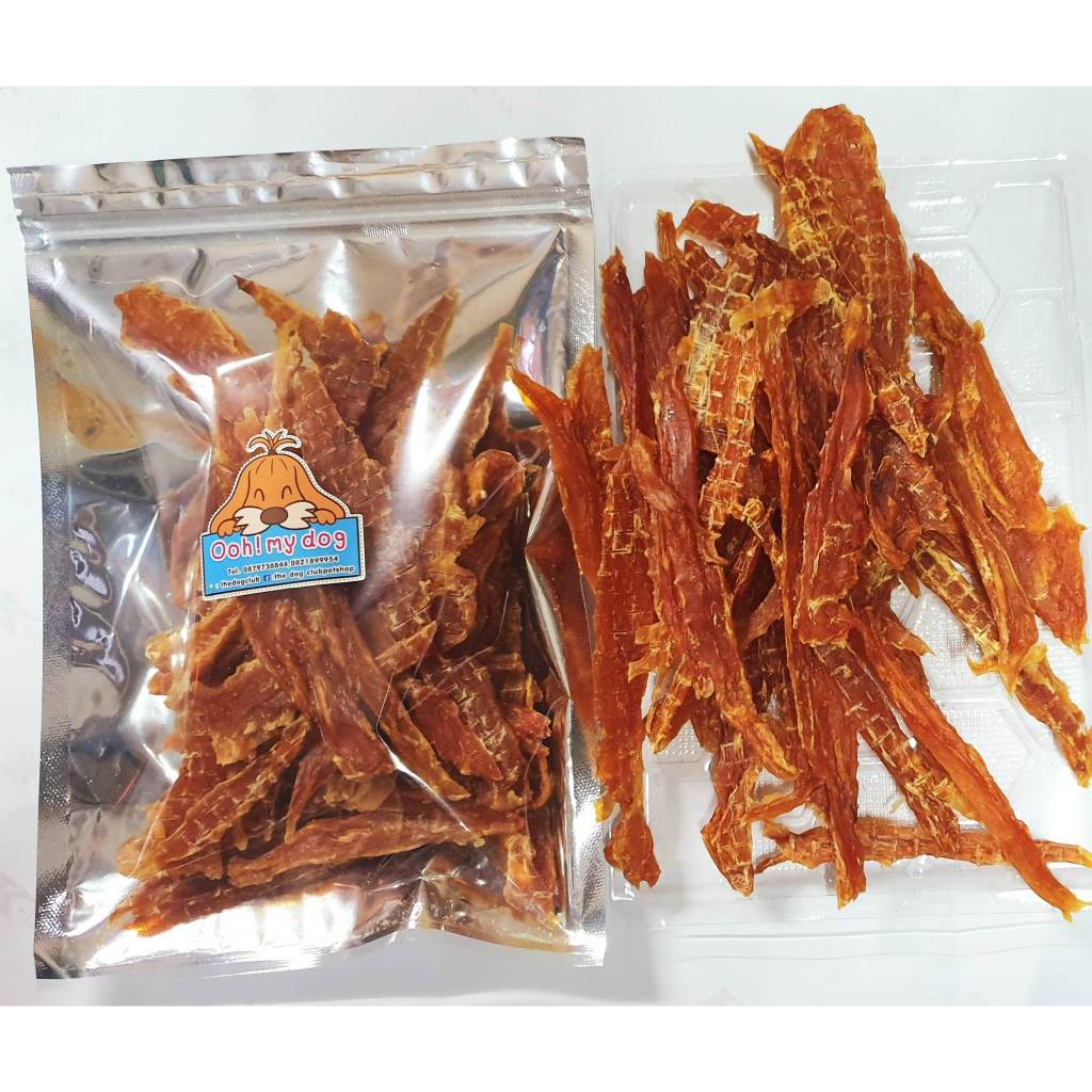 ขนมสุนัข สันในไก่สไลค์กรอบ ขนาด 150 กรัม