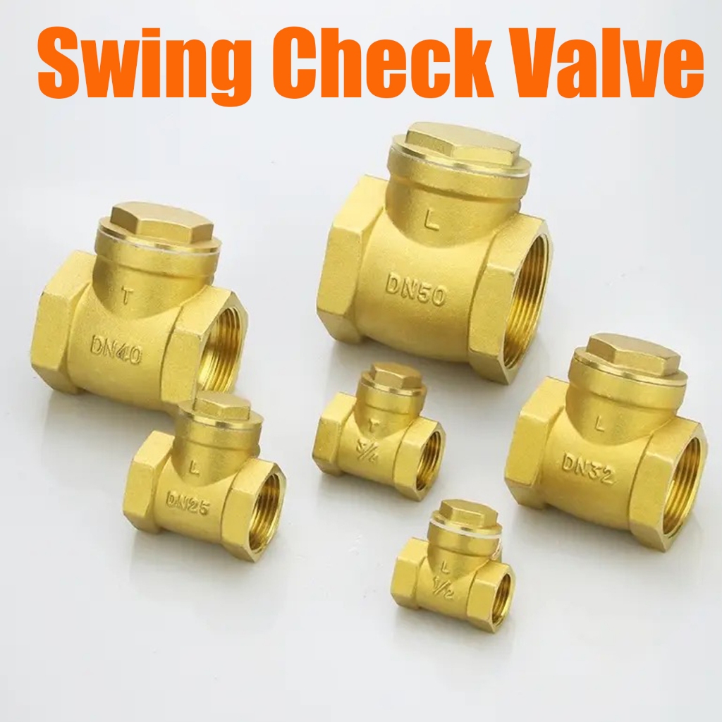 สวิง เช็ควาล์ว เช็ค วาล์ว ทองเหลือง วาล์วกันย้อน แบบแนวราบ Swing Check Valve 2นิ้ว 3นิ้ว 4นิ้ว