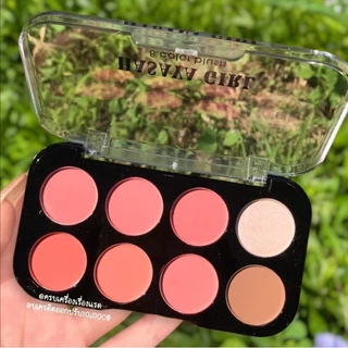 พาเลท​อายแชโดว์​ &​ บลัชออน 8 สี Hasaya​ Girl​ Blush โทนส้มส้มน้ำตาล โทนอิฐ โทนชมพูตุ่น เนื้อแมตต์ สีสวย ติดทน 4u2
