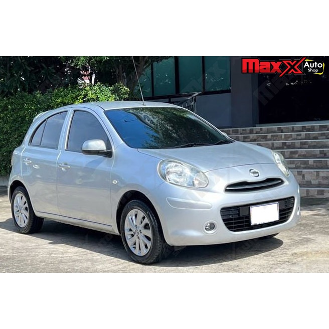 สเกิร์ต-หน้า NISSAN MARCH ปี 2012 สีขาว ทรง SPORT (CP0015)