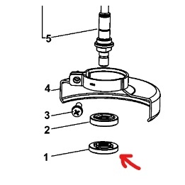 แท้ น็อตล็อคใบ SG7100 Stanley (ประกับใบเจียร) - N862876
