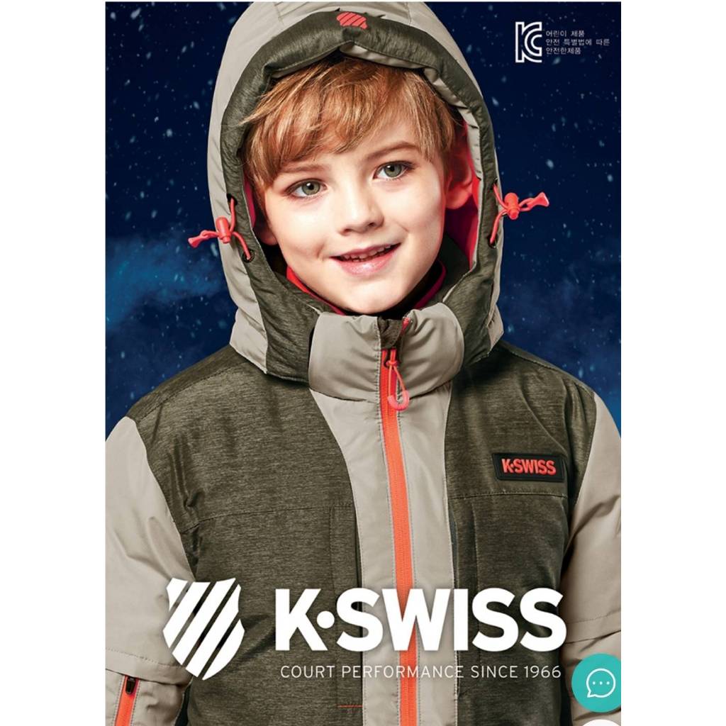 เสื้อกันหนาว เด็กโต Parka แบรนด์ Kswiss มือ2ของแท้