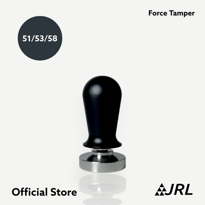 JRL Force Tamper 51/53/58 mm (สีดำ) สำหรับการกดด้วยแรงที่เท่ากันทุกครั้ง