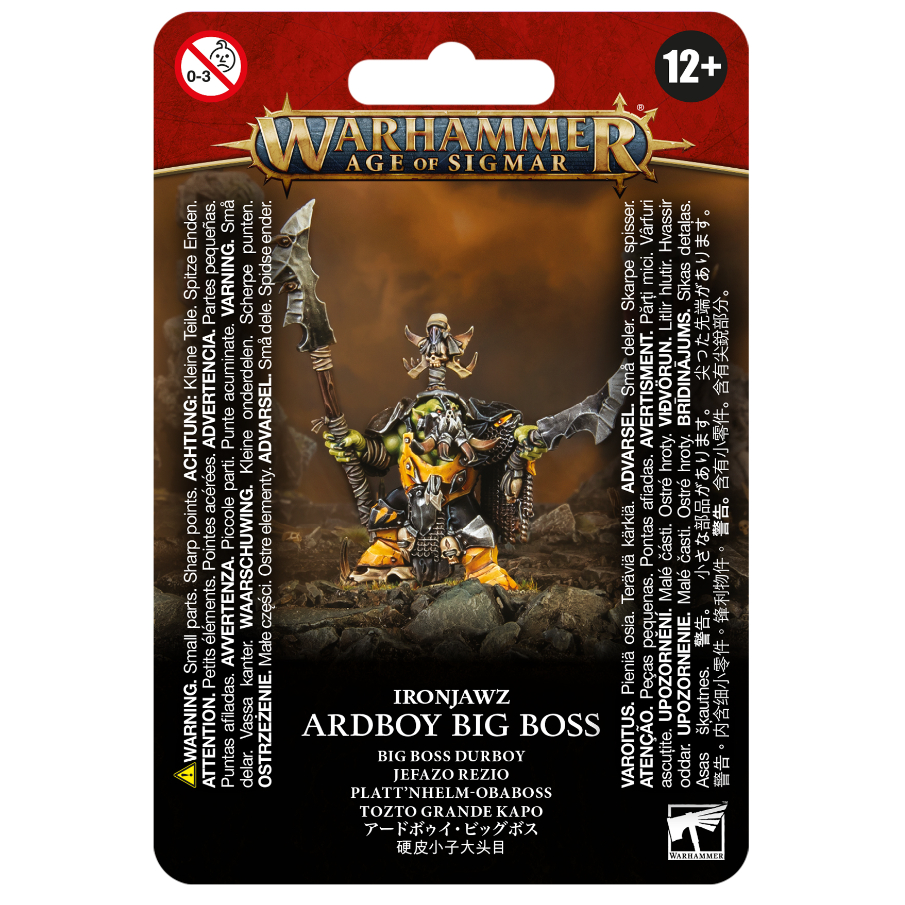 [GWพร้อมส่ง] WARHAMMER AOS : ORRUK WARCLANS : ARDBOY BIG BOSS โมเดลประกอบการเล่น