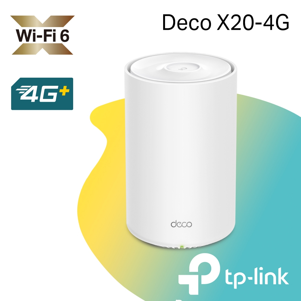 (เร้าเตอร์ใส่ซิม) TP-LINK DECO X20-4G SIM ROUTER 4G+ AX1800 Whole Home Mesh WiFi 6 Gateway