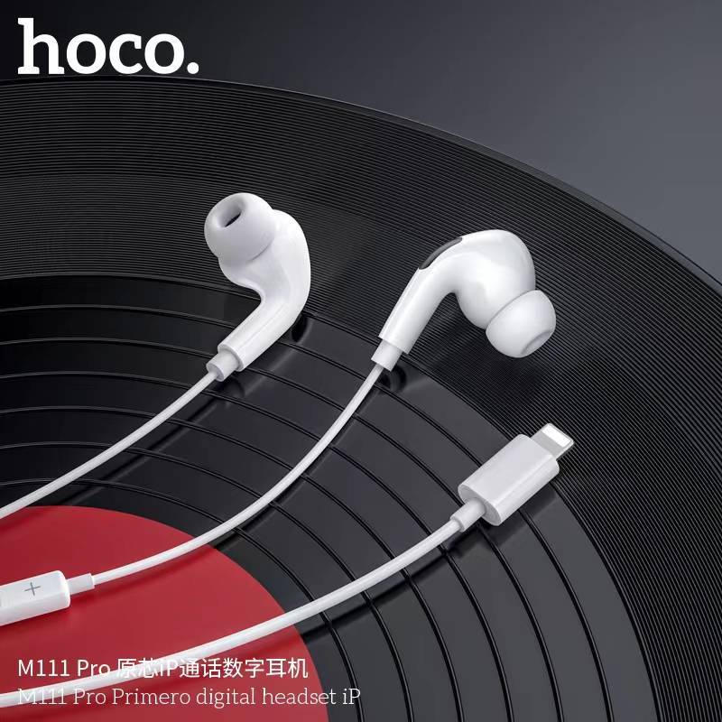 Hoco M111 หูฟัง ไมค์ในตัว รองรับ iOS Phone / Pad ไม่ต้องเชื่อมบลูทูธ มีปุ่มคอนโทรล เพิ่ม-ลดเสียง รับสาย-วางสาย hc3