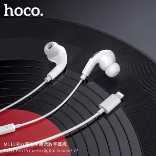 ✅ HOCO M111 Pro / Max หูฟัง สำหรับ iOS Phone ไม่ต้องต่อบลูทูธ ไมค์ในตัว มีปุ่มคอนโทรล เพิ่ม-ลดเสียง รับสาย เล่นเพลง hc3