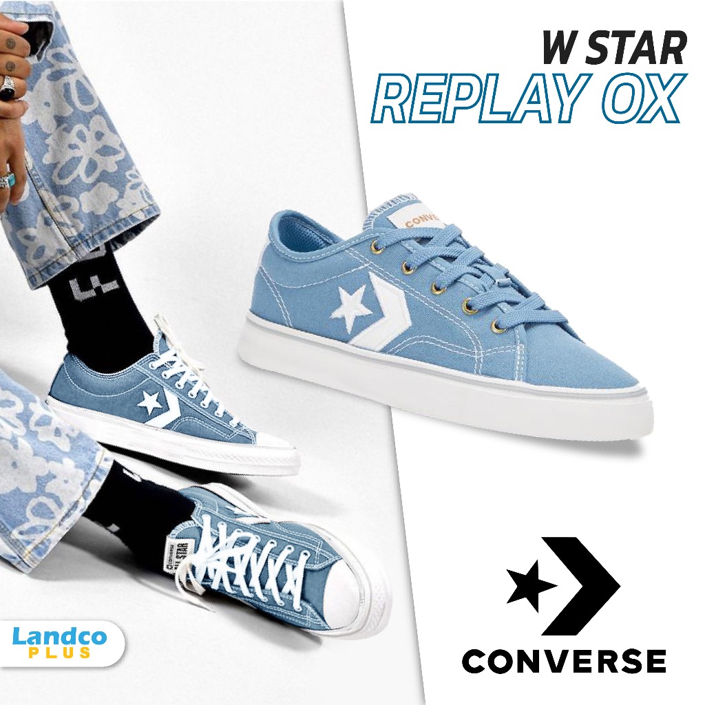 Converse คอนเวิร์ส รองเท้าแฟชั่น รองเท้าผ้าใบ ผู้หญิง W Star Replay OX 565251CF9LB (1890)