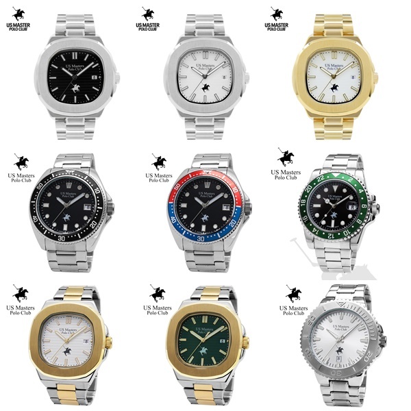 POLO MEN หน้าปัด 38-42 มม l US Master Polo Club l USM-230403,USM-2306,USM-2302,USM-2209,USM-2208