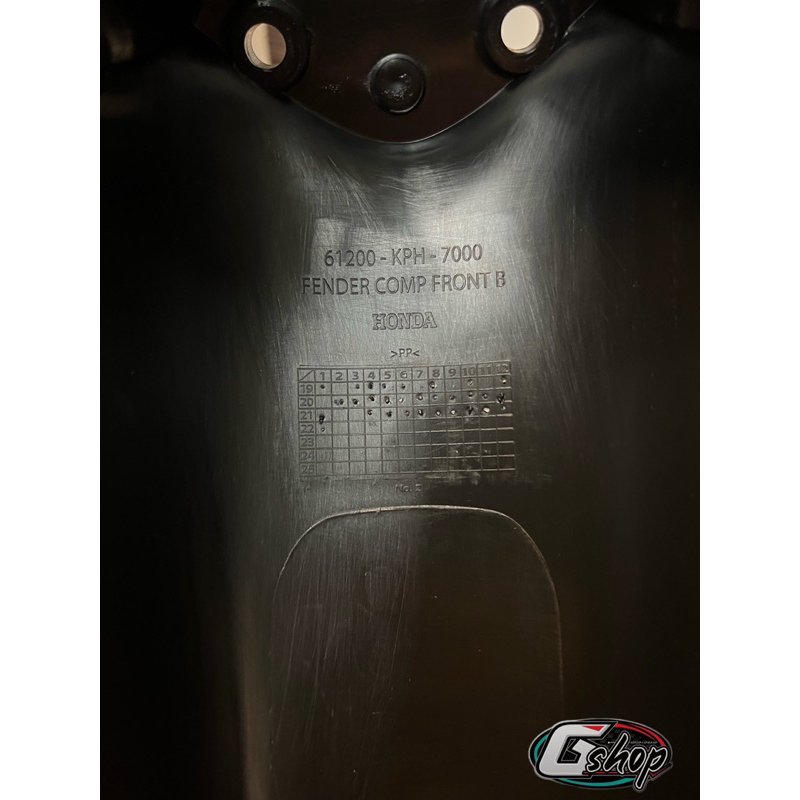 บังโคลนหน้าท่อนหลัง (B) WAVE125บังลม [แท้ศูนย์ HONDA 100%] (61200-KPH-700) - รูปที่ 2