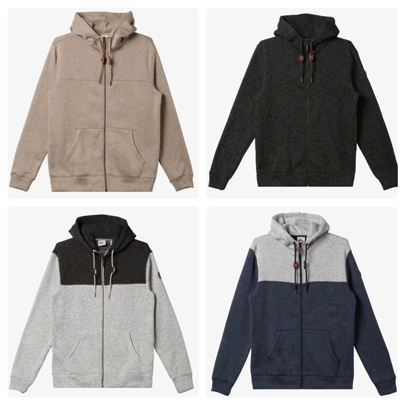 Quicksilver Keller Zip-Up Hoodie เสื้อแขนยาวกันหนาวกันแดด ของแท้ %