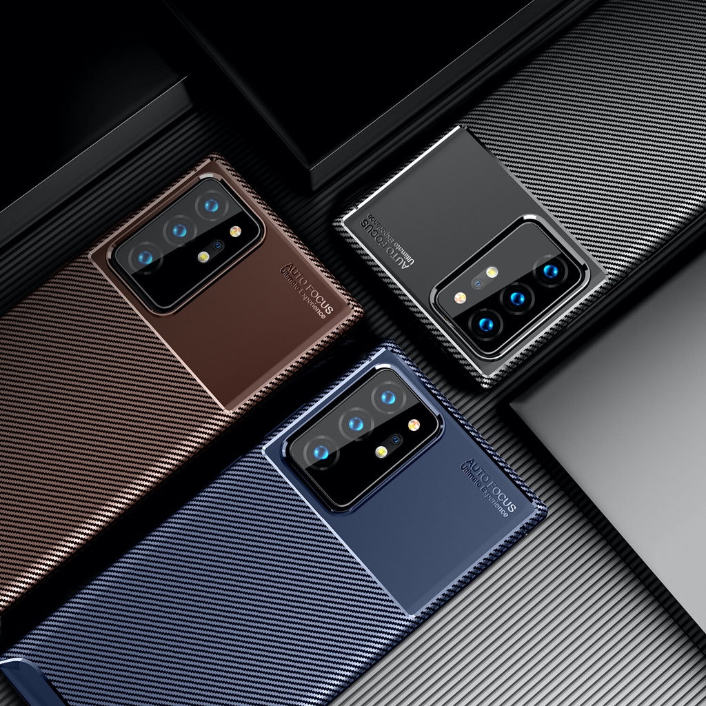 Samsung Galaxy S20 Fe, Samsung S21 Fe (พร้อมส่งจากไทย) Texture เคสคาร์บอนไฟเบอร์แท้ฝาหลัง ปกหลังเคส Case Back Cover